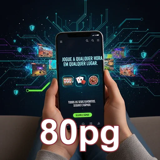 Ilustração de Acesse a plataforma de jogos da 80pg com segurança total